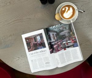 In the Press: A two-page feature in a local publication.