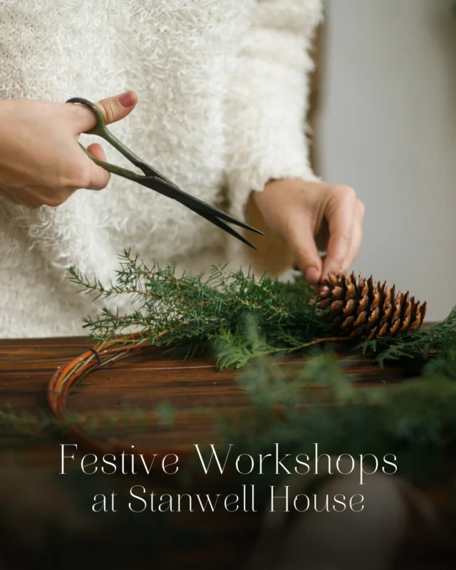 Celebrate the festive season in style with our series of Christmas workshops… 🎄

Starting on Saturday 29th November and continuing every Saturday in the run up to Christmas, these four creative activities are the perfect way to get into the Christmas spirit whilst learning something new. 

Each session runs from 11am to 1pm, beginning with a welcoming glass of bubbles and ending with a delicious cream tea and selection of hot drinks – the perfect indulgent touch to a morning of creativity.

Discover more details on our website and secure your place now.