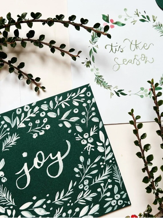 Join us for another of Becki’s much-loved watercolour workshops and learn to paint festive botanicals to create your own set of Christmas cards🎄

With Becki’s expert guidance, you’ll explore seasonal designs and techniques to craft hand-painted cards that are truly one of a kind. All materials are provided, and you’ll take home your very own paint palette to continue the creativity at home.

Saturday 6th December | 11am – 1pm