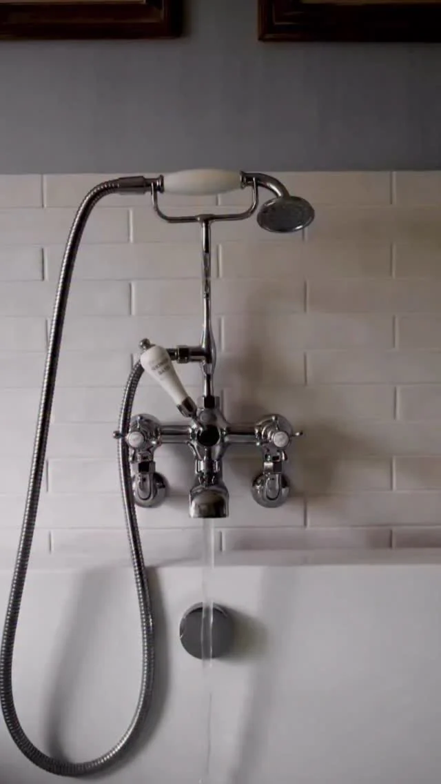 The sound of your bath being drawn... Sink in and stay a while.