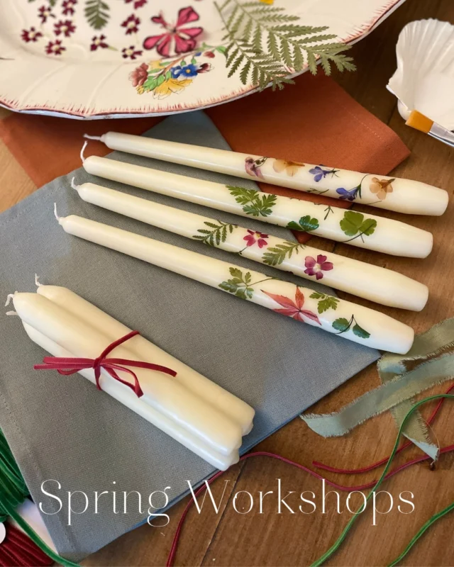 Slow down, get creative and make something beautiful with your own hands. 

From delicate beaded embroidery with Chrissie of Cloud Juno to pressed flower candles with Beth of Wilder & Wren, our spring workshops are the perfect mix of calm and creativity. 

Take a few hours to unwind, connect and leave with something beautiful.