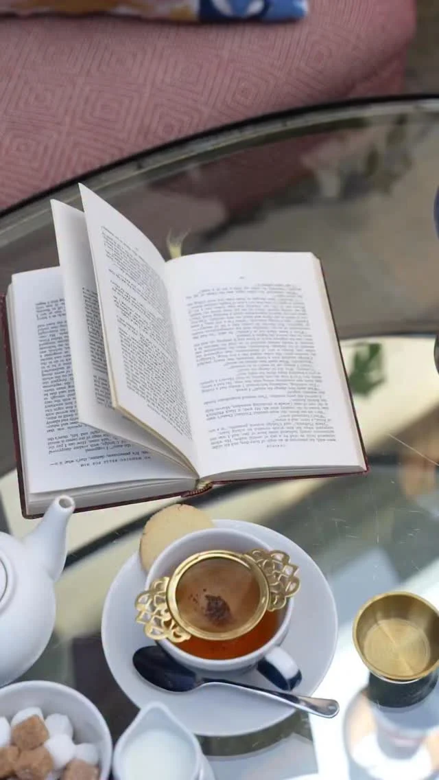 A cup of tea, a well-loved book and no agenda.