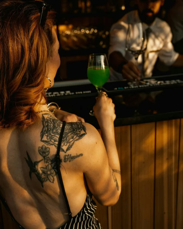 Start with a cocktail and see where the evening goes.