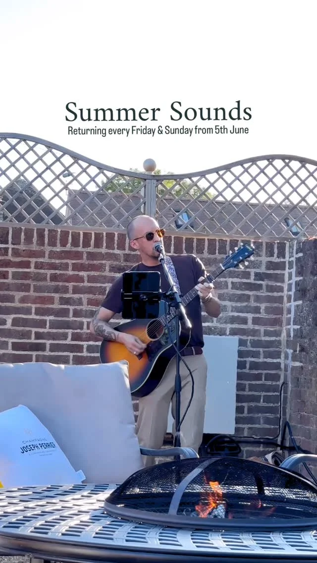 Summer Sounds is returning next weekend 🎶

Enjoy Live Music Fridays from 5th June and Sunday DJ sessions from 7th June, alongside relaxed outdoor dining, seasonal dishes, curated drinks, and a beautiful garden setting.

No tickets, no fuss – just good music, great company, and the best of summer, right here.